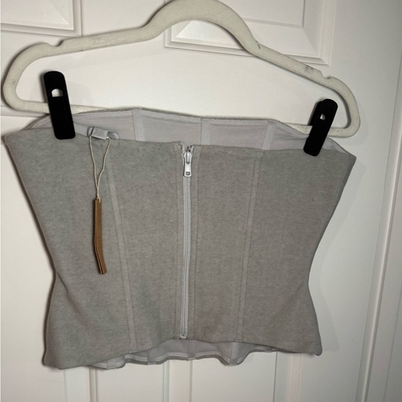 NWT-Skims Fleece Lounge Corset - Heather Grey - Picture 6 of 6